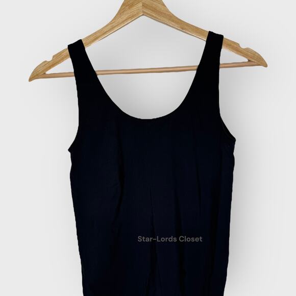 Organic Basics Large Black Smooth Bodysuit Seamless Scoop Neck Minimalist - Picture 4 of 7